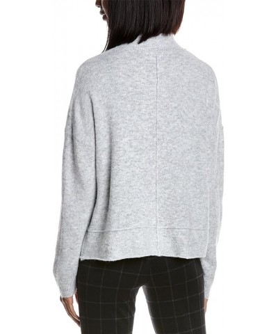 Women's Long Sleeve Mock Neck Sweater Light Grey-1113 $19.55 Sweaters