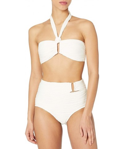 Women's Standard High Waist Bottom Ivory $10.44 Swimsuits