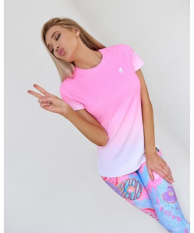 T-Shirts for Women – Women Summer Tops – Comfortable T Shirt with Short Sleeve T-shirt Sweet Pink $16.10 Activewear