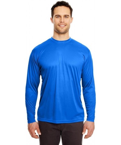 Cool & Dry Sport Long-Sleeve Performance Interlock Tee (8422) Royal Blue $9.57 Shirts