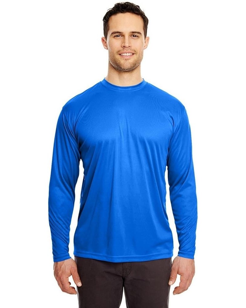 Cool & Dry Sport Long-Sleeve Performance Interlock Tee (8422) Royal Blue $9.57 Shirts