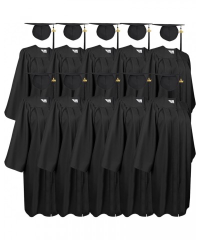 Matte Graduation Gown and Cap Tassel 2024 2023 Year Charm Set for Middle High School College Adult 10 Pcs $10.80 Uniforms