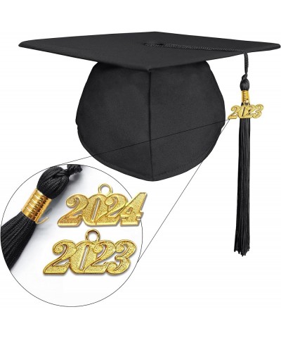 Matte Graduation Gown and Cap Tassel 2024 2023 Year Charm Set for Middle High School College Adult 10 Pcs $10.80 Uniforms