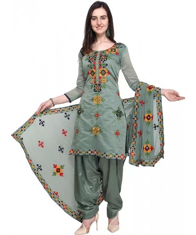 salwar kameez Set for women ready to wear Indian Plus Size Party Wear patiala dresses for women Grey $31.35 Dresses