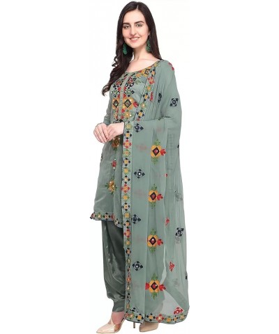 salwar kameez Set for women ready to wear Indian Plus Size Party Wear patiala dresses for women Grey $31.35 Dresses