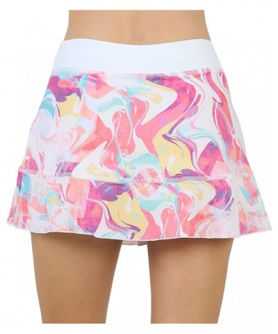 UV Colors Print 14in Womens Tennis Skirt Small Fruity Marble $30.81 Skirts