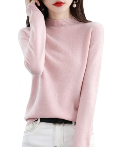 Cashmere Sweaters for Women, 100% Cashmere Long Sleeve Crew Neck Soft Warm Pullover Knit Jumpers (Pink,L) XX-Large Pink $25.9...