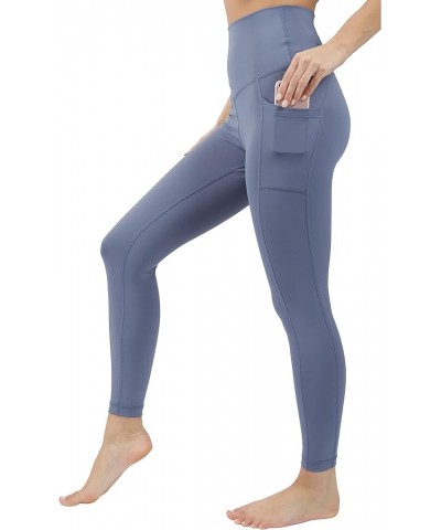 Squat Proof Elastic Free Super High Waisted Tummy Control Ankle Leggings with Pockets Indigo Coast $17.50 Leggings