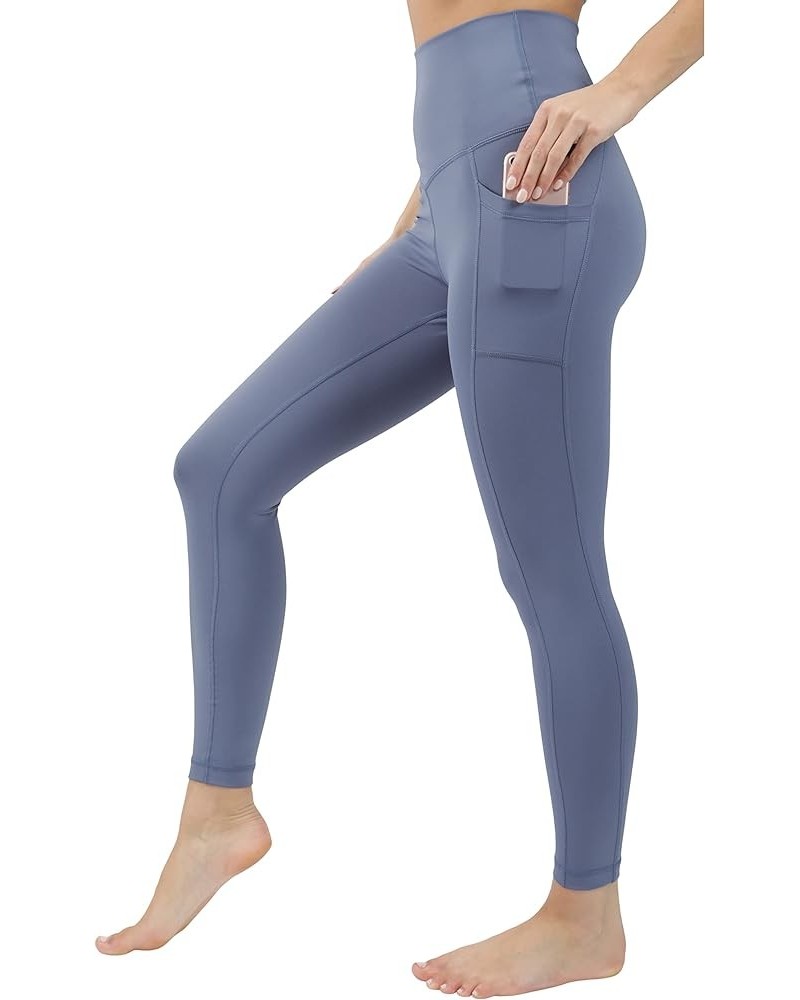 Squat Proof Elastic Free Super High Waisted Tummy Control Ankle Leggings with Pockets Indigo Coast $17.50 Leggings