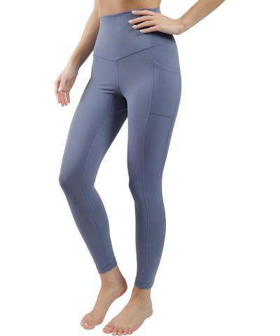 Squat Proof Elastic Free Super High Waisted Tummy Control Ankle Leggings with Pockets Indigo Coast $17.50 Leggings