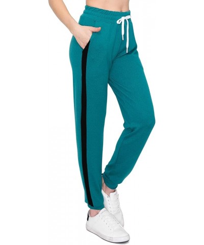 French Terry Pants - Soft Warm Cozy Lounge Sweatpants for Women Fhjo118 / Teal $15.57 Sleep & Lounge