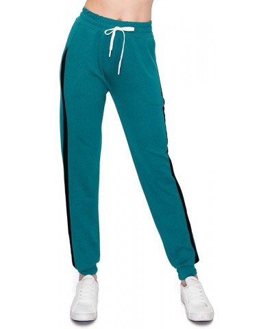 French Terry Pants - Soft Warm Cozy Lounge Sweatpants for Women Fhjo118 / Teal $15.57 Sleep & Lounge