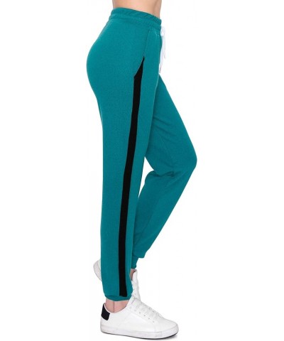 French Terry Pants - Soft Warm Cozy Lounge Sweatpants for Women Fhjo118 / Teal $15.57 Sleep & Lounge