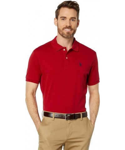 Men's Solid Interlock Shirt Rythmic Red $12.32 Shirts