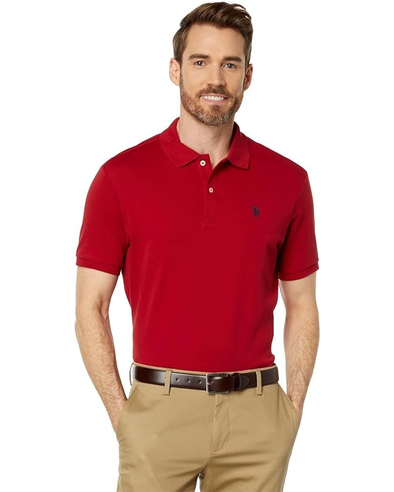 Men's Solid Interlock Shirt Rythmic Red $12.32 Shirts