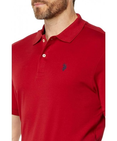 Men's Solid Interlock Shirt Rythmic Red $12.32 Shirts