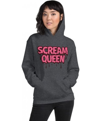 Scream Queen Hoodie, Halloween Shirt, Women's Trendy Oversized Hoodie, Halloween Sweatshirt Dark Heather $27.36 Hoodies & Swe...