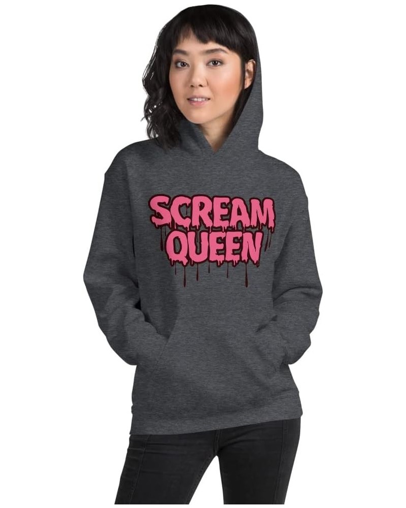 Scream Queen Hoodie, Halloween Shirt, Women's Trendy Oversized Hoodie, Halloween Sweatshirt Dark Heather $27.36 Hoodies & Swe...