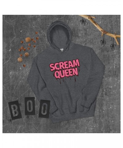 Scream Queen Hoodie, Halloween Shirt, Women's Trendy Oversized Hoodie, Halloween Sweatshirt Dark Heather $27.36 Hoodies & Swe...