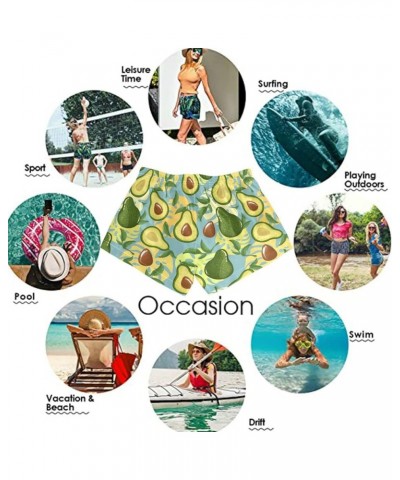 Women's Drawstring Board Shorts Quick Dry Stretch Novelty Patterns Swimsuits Swimwear Bottoms S-L Multi13 $10.00 Swimsuits