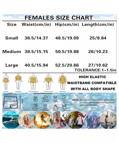 Women's Drawstring Board Shorts Quick Dry Stretch Novelty Patterns Swimsuits Swimwear Bottoms S-L Multi13 $10.00 Swimsuits