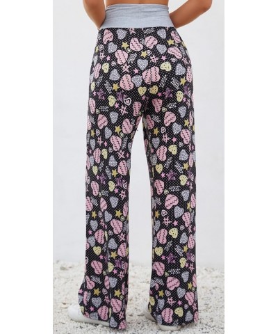 Women Comfy Pajama Pants Lounge Wide Leg Bottoms Casual Stretch Palazzo Drawstring Pj Loose Pants S-3XL Love $11.21 Sleep & L...