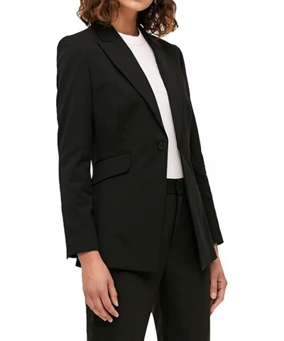 Women's Two Pieces Office Lady Blazer Business Suit Set Women Suits for Work Open Front Jacket and Pants Burgundy $38.44 Suits