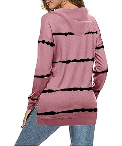 Sweatshirt for Women 2023 Fall Fashion Side Split Sweatshirts Plus Size Long Sleeve Crewneck Pullover Tops (S-5XL) A01_pink $...