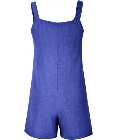 Womens Summer Short Jumpsuits Adjustable Strap Casual Rompers with Pockets Loose Fit Comfy Trendy Overalls 2023 14 Blue $8.04...