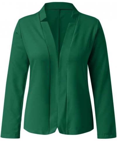 Womens Casual Blazers Pocketed Office Blazers Draped Open Front Cardigans Jacket Work Suit Lightweight Jackets Green $4.81 Bl...