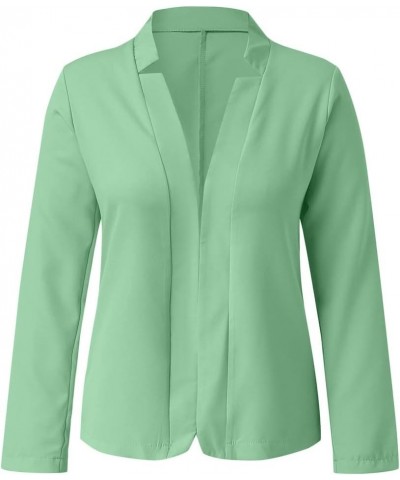 Womens Casual Blazers Pocketed Office Blazers Draped Open Front Cardigans Jacket Work Suit Lightweight Jackets Green $4.81 Bl...