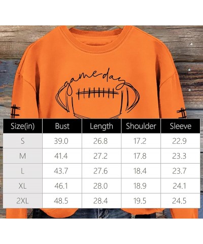 Football Is My Favorite Season Sweatshirt for Women, Long Sleeve Casual football graphics Sweatshirt football shirts Olive $9...