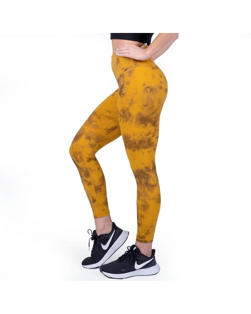 Women’s Naked Feeling Workout Leggings 25 inches - 7/8 High Waisted Yoga Pants with Non Slip Waistband Mellow Yellow $8.24 Le...