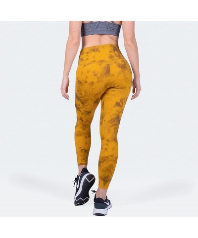 Women’s Naked Feeling Workout Leggings 25 inches - 7/8 High Waisted Yoga Pants with Non Slip Waistband Mellow Yellow $8.24 Le...