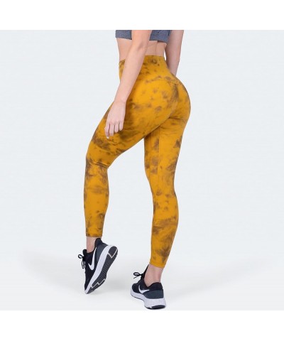 Women’s Naked Feeling Workout Leggings 25 inches - 7/8 High Waisted Yoga Pants with Non Slip Waistband Mellow Yellow $8.24 Le...