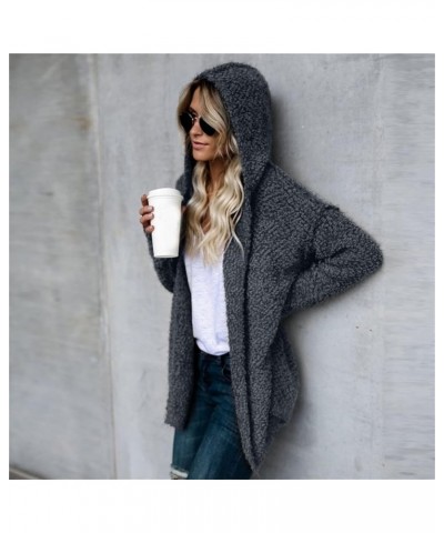 Winter Coats For Women 2023 Warm Clothes Fleece Sherpa Jacket Fuzzy Lightweight Fashion Casual Outerwear Clothing I Gray $12....