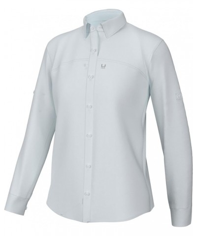 Women's Tide Point Pattern Long Sleeve Shirt, Button White $21.41 Blouses