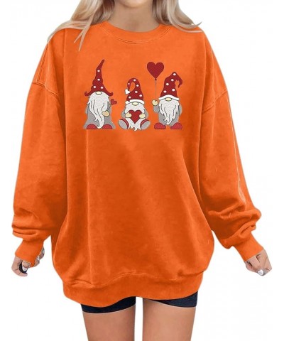 2024 Spring Plus Size Valentines Day Pullover for Women,Ladies Trendy Long Sleeve Top Crew Neck Sweatshirt with Cute Graphic ...