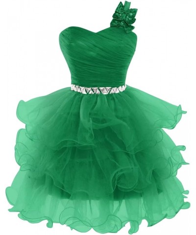 Short Prom Dresses for Women Beaded Homecoming Dresses Pageant Tiered Short Evening Ball Gown Puffy with Bow Green $27.95 Dre...