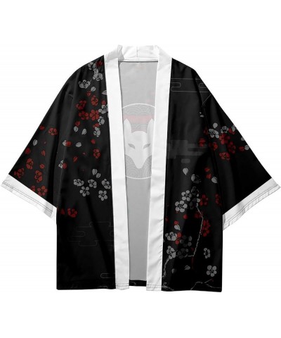 Women's Summer Loose fit Beach Japanese Kimono Cover up 21245 Black $12.24 Swimsuits