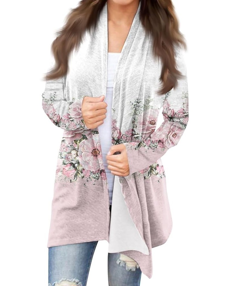 2023 Fall Cardigan for Women Trendy Plus Size Cardigan for Women Long Lightweight Cardigan Sweaters for Women 3-pink $10.32 S...