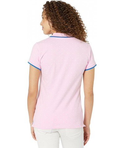 Dot Print Polo Shirt Rose Sachet $16.79 Shirts