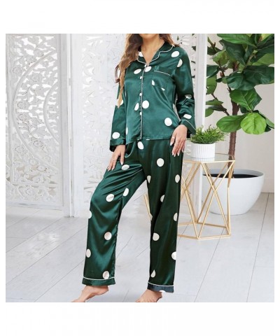 Silk Pajamas for Women Sexy Pajama Womens Pajama Sets Cotton Nightgowns Night Gowns for Adult Women Silk C-green $11.60 Sleep...