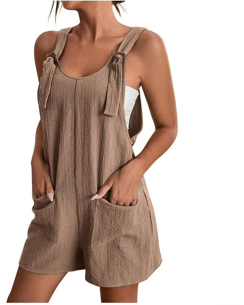 Overalls for Women Short 2024 Summer Baggy Rompers Casual Adjustable Straps Loose Bib Overalls Jumpsuit with Pockets Big Sale...