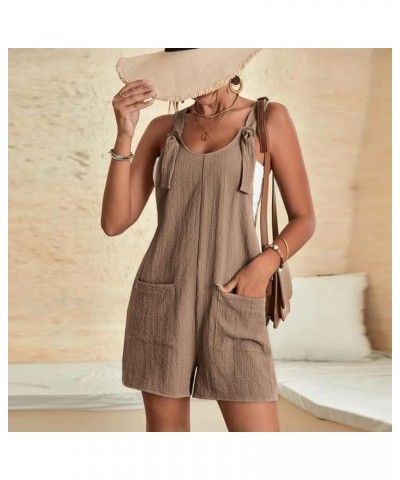 Overalls for Women Short 2024 Summer Baggy Rompers Casual Adjustable Straps Loose Bib Overalls Jumpsuit with Pockets Big Sale...