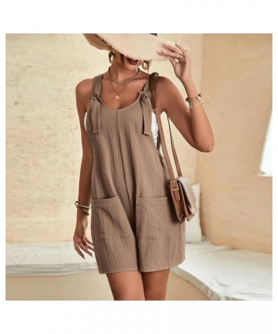 Overalls for Women Short 2024 Summer Baggy Rompers Casual Adjustable Straps Loose Bib Overalls Jumpsuit with Pockets Big Sale...