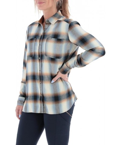 Women's Legendary Flannel Shirt Comfort Fit Paradise Plaid $13.43 Blouses