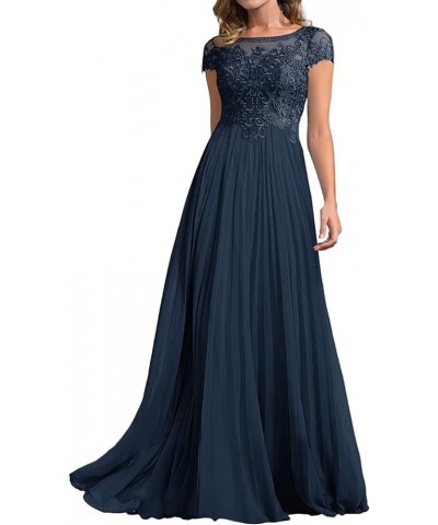 Women's Lace Mother of The Bride Dresses for Wedding Cap-Sleeve A line Long Formal Evening Party Prom Gowns Dark Green $52.80...