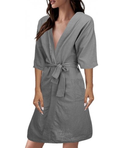 Silk Nightgown for Women Plus Size 3X Sleepwear for Women Petite Nightgowns for Short Women Silky Lingerie for Women Grey-d $...