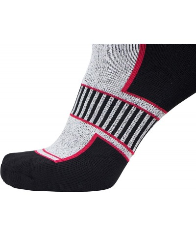 Snowboard Socks for Men - Comfortable Warm Skiing Snowboarding Sock Women, Winter 1 Pair - Black-white-red $11.75 Activewear